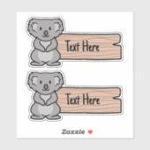 Schattige Koala Label (Vel)