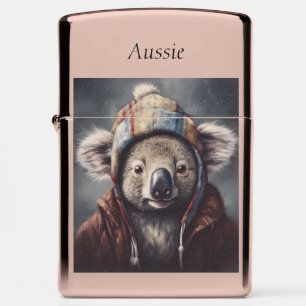 Schattige koala met schattig pet op maat