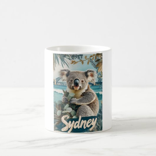 Schattige Koala met Sydney Harbour Bridge Koffiemok (Center)