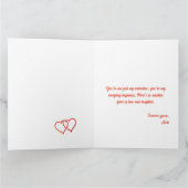 Schattige koala roze liefde valentijnsdag kaart (Binnen)