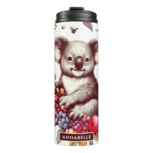 Schattige Koala Schilderen Naadloos Thermosbeker