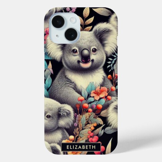 Schattige Koala schilderij Case-Mate iPhone Case (Achterkant)