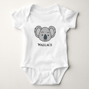 Schattige Koala Unieke Jongen Gepersonaliseerde Aa Romper
