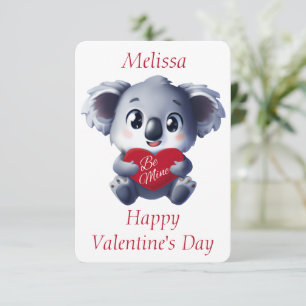 Schattige Koala Valentijnkaart Kaart