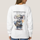 Schattige Koala Wit Sweatshirt voor Binge-Watch li (Achterkant)