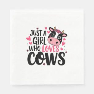 Schattige Koe Lover Design Servet