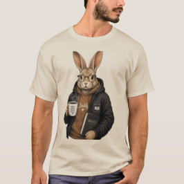 Schattige Koffie Konijn | Stijlvol Konijn Dieren K T-shirt