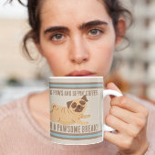 Schattige koffie Mok met mopshond