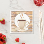 Schattige koffiebarpapier servet (Insitu)
