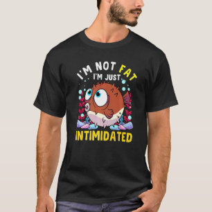 Schattige Kogelvis Grappig Aquarium Intimiderende T-shirt