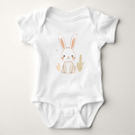 Schattige Konijn Baby Jersey Bodysuit