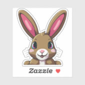 Schattige Konijn Cartoon Karakter Sticker (Vel)