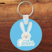 Schattige konijn Happy Easter Eggs Hunt Party Spri Sleutelhanger (Voorkant)
