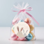 Schattige konijn Happy Easter Sticker