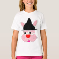Schattige Konijn Heks Halloween - Cartoon Grafisch