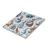 Schattige Konijn Naadloos Tegeltje (Zijkant)