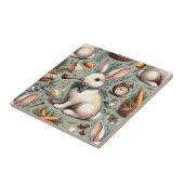 Schattige  Konijn Tegeltje (Zijkant)