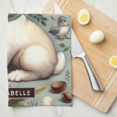Schattige  Konijn Theedoek (Quarter Fold)