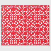 Schattige konijn Valentijnsdag inpakpapier (Vlak)