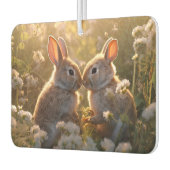 Schattige konijnen in Spring Meadow Design Luchtverfrisser (Links)