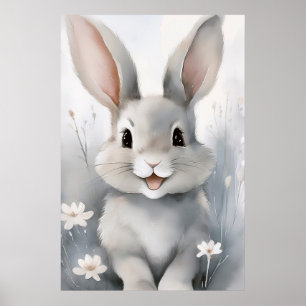 Schattige konijnenkonijn Poster