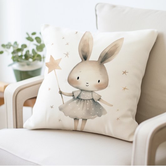Schattige konijnkussen, Star Wand Rabbit Kussen