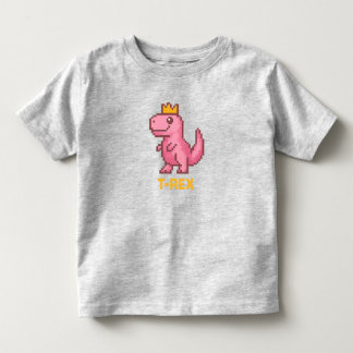 Schattige Koning Dinosaur - Trex Kinder Shirts