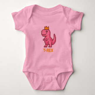 Schattige Koning Dinosaur - Trex Romper