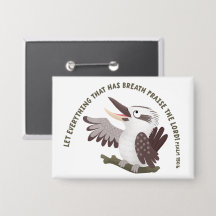 Schattige kookaburra loof de Heer Bijbelvers
