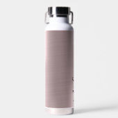 Schattige koper- en goudachtergrond waterfles (Voorkant)