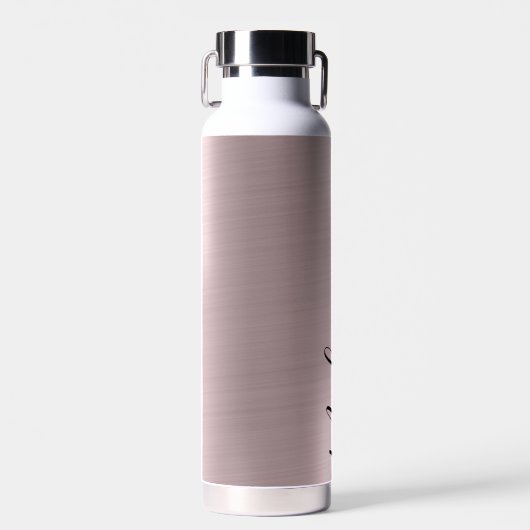 Schattige koper- en goudachtergrond waterfles (Voorkant)
