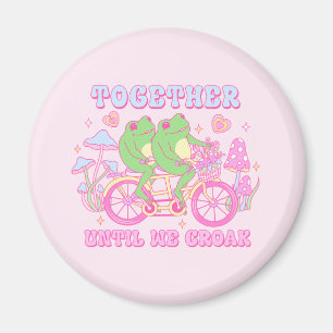 Schattige koppel kikker - samen tot we kraken magneet