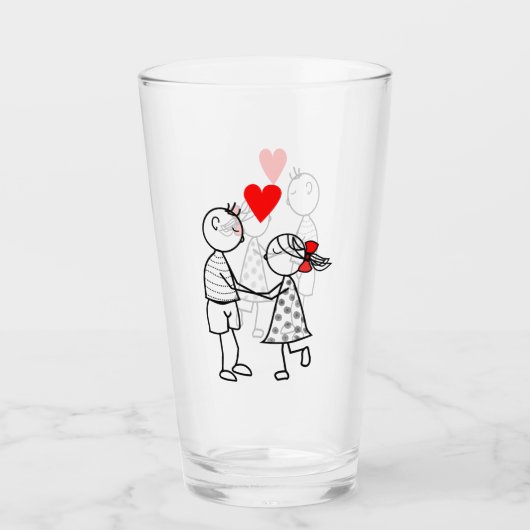 Schattige koppelglas glas (Voorkant)