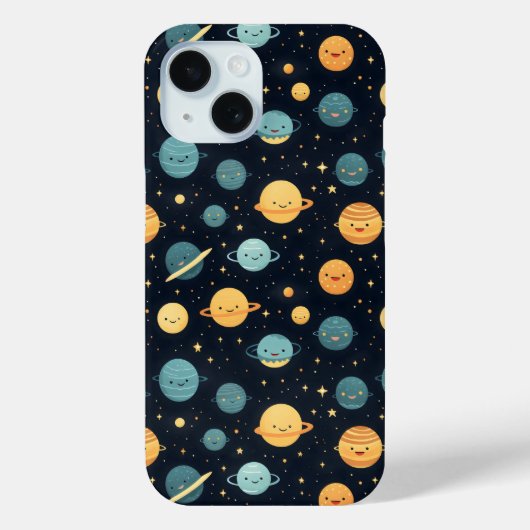 Schattige kosmospatroon Case-Mate iPhone case (Achterkant)