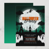 Schattige kostuum Halloween Party Kaart (Voorkant / Achterkant)