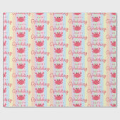 Schattige Krabben Zoet Zeeleven Dieren Zomer Bruil Cadeaupapier (Vlak)