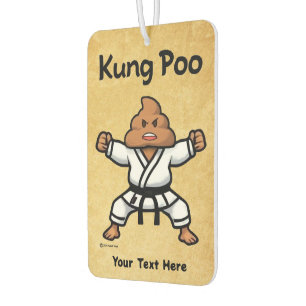 Schattige Kung Poo Karate Luchtverfrisser