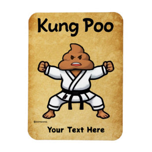 Schattige Kung Poo Karate Magneet