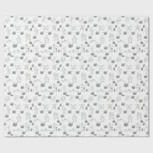 Schattige kunst Vaderdag Cadeaupapier (Vlak)