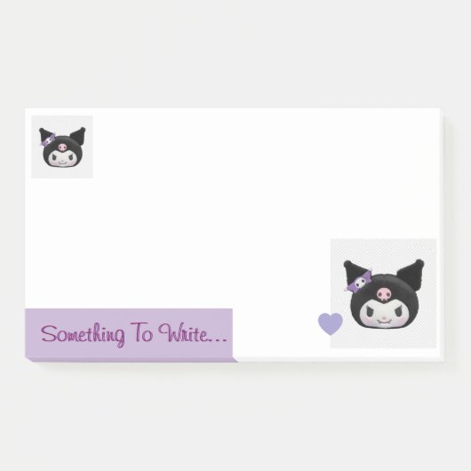 Schattige Kuromi Post-it® Notes (Voorkant)