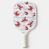 Schattige kustkrabmonogram pickleball paddle (Voorkant)