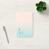 Schattige Kute Modern Girly Feathers Post-it® Notes (Kantoor)