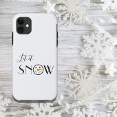 Schattige Laat het Sneeuwsneeuwman Case-Mate iPhone Case