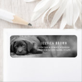 Schattige  Labrador custom retour adres label (Insitu)