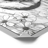 Schattige Labrador Retriever Dog Kleurend Poster (Hoek)