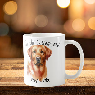 Schattige Labradores Retriever Bruin personalisere Koffiemok