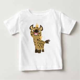 Schattige lachend Cartoon hyena Baby T-shirt