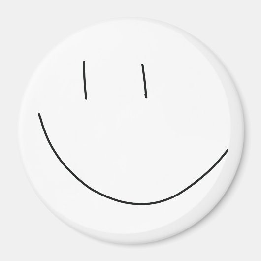 Schattige lachgezicht magneet (Voorkant)