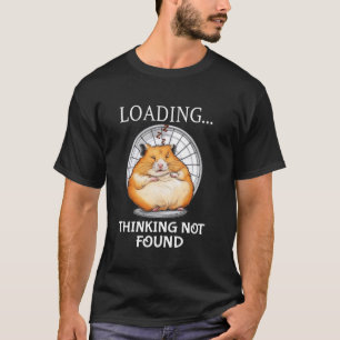 Schattige Ladende Slapende Hamster Denkend T-shirt