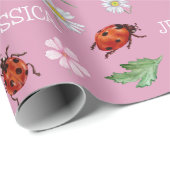 Schattige Lady Bugs Gift Cadeaupapier (Rol Hoek)